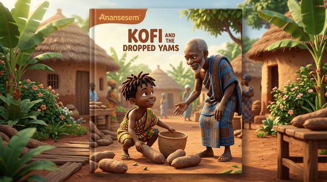 Cover illustration for Kofi and the Dropped Yams