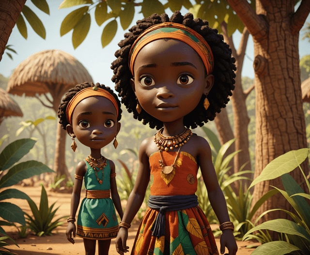Cover illustration for Anansi and the Hidden Treasure