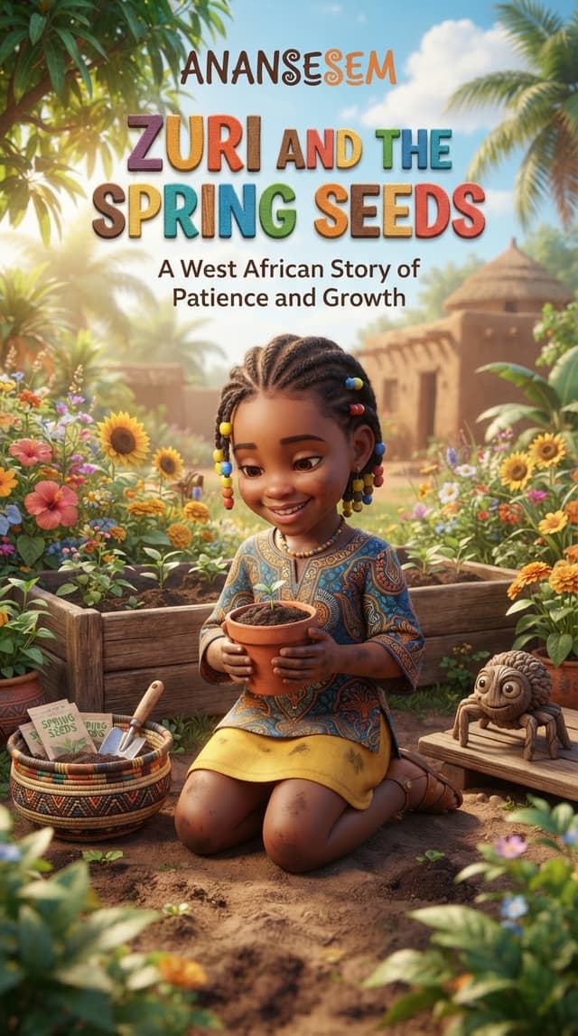 Cover illustration for Zuri and the Spring Seeds