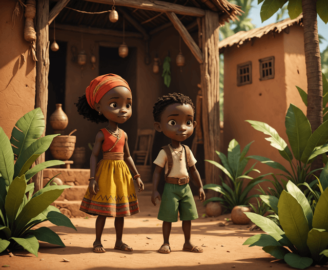 Cover illustration for Kojo and the Little Goat