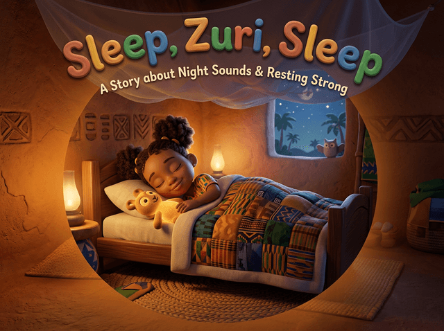 Cover illustration for Sleep, Zuri, Sleep