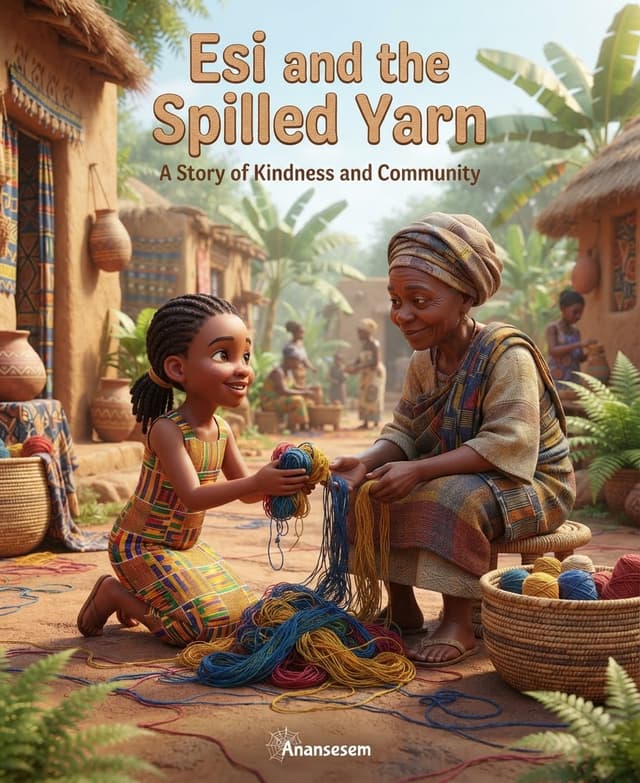 Cover illustration for Esi ne Asa a Ɛhwie Guiɛ
