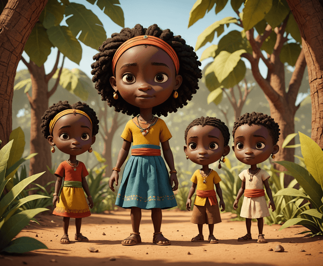Cover illustration for Anansi's Sharing Lesson