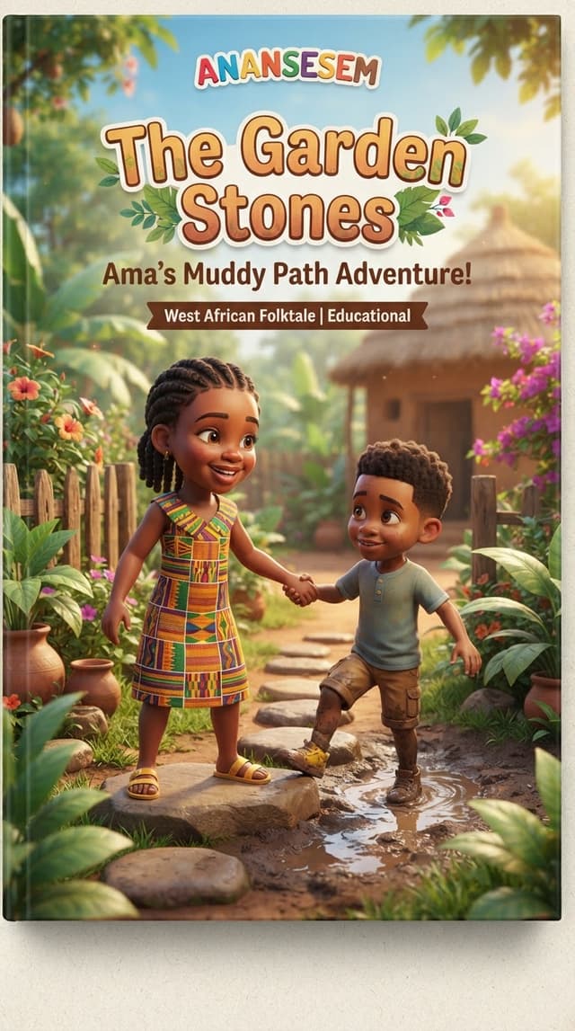Cover illustration for The Garden Stones