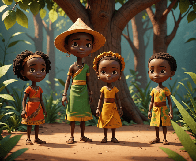 Cover illustration for Aisha and the Heavy Basket