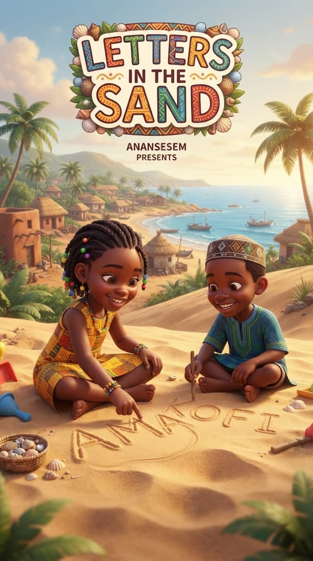 Cover illustration for Letters in the Sand