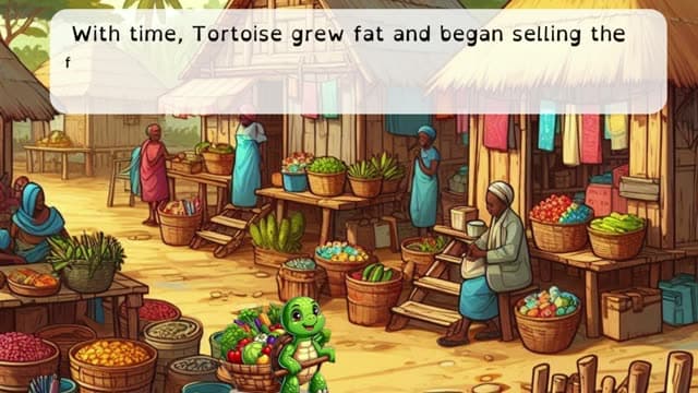 Cover illustration for How Tortoise was rewarded for his greed
