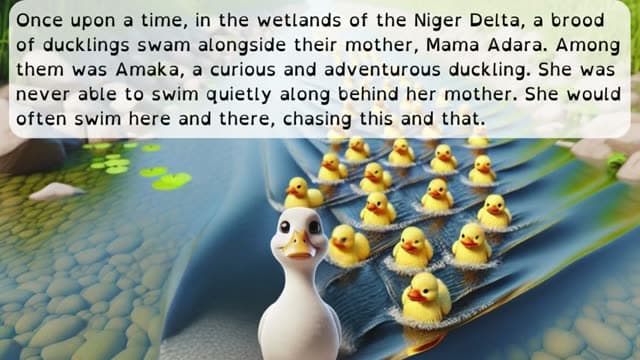 Cover illustration for The Lost Duckling of the Delta