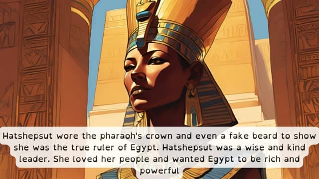 Cover illustration for Hatshepsut: The Pharaoh Queen Who Ruled Egypt