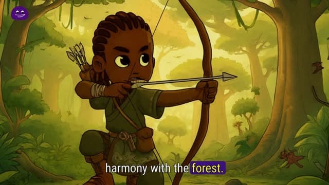 Cover illustration for THE HUNTER AND THE FOREST_AMA