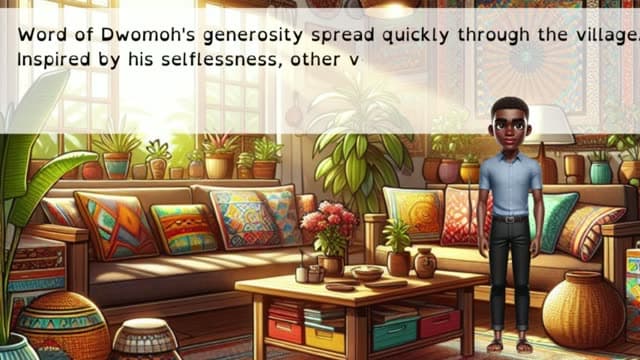 Cover illustration for DWOMOH'S ACT OF GENEROSITY