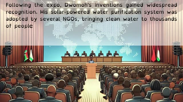 Cover illustration for Dwomoh's Green Tech Innovations