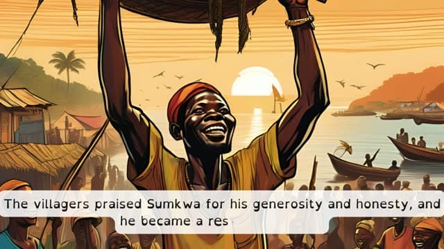 Cover illustration for Sumkwa the Honest Fisherman