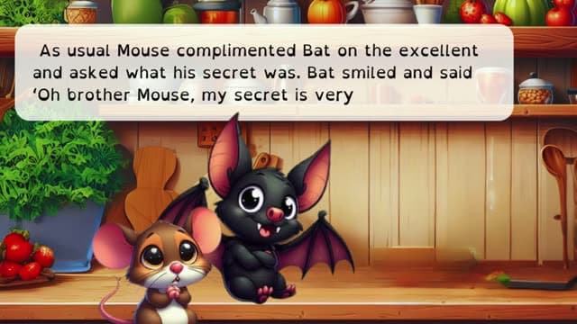 Cover illustration for How the bat and mouse became enemies