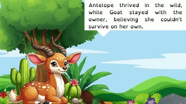 Cover illustration for WHY ANTELOPE LIVES IN THE BUSH