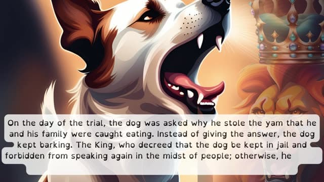 Cover illustration for WHY THE DOG BARKS.