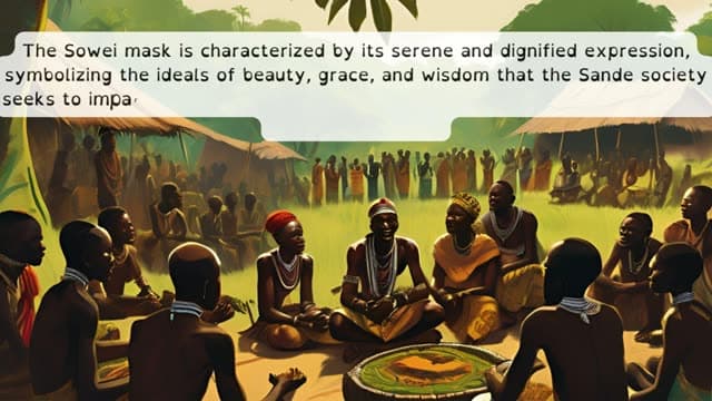 Cover illustration for The Mende People: Sierra Leone's Cultural Pillars
