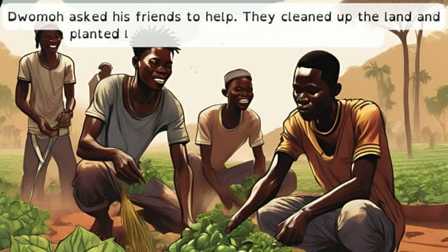 Cover illustration for Dwomoh's organic garden